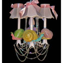 Friendly Snails 3 Arm Chandelier