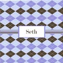 Argyle Personalized Boys Wall Art