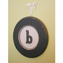 Boys Round Hanging Monogram