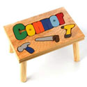 Personalized Tool Puzzle Stool