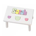 Personalized Tulip Puzzle Stool