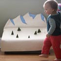 Snow Mountain Felt Toy Box