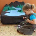 Northern Forest Felt Toy Box