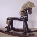 Personalized Espresso Rocking Horse