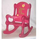 Pink and Posies Rocking Chair