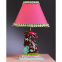 Chocolate Flower Bunny Lamp