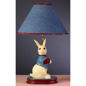 Denim Bunny Lamp