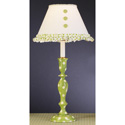Green 'n Ivory Polka Dot Lamp