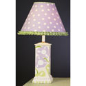 Lavender and Green Mod Flower Lamp