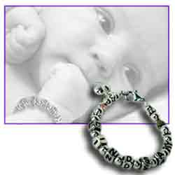 baby name bracelet beads