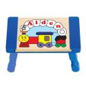 Personalized Train Puzzle Stool