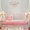 Rose Dior Bumperless Crib Bedding Set