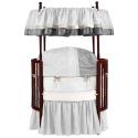 Velvet Crocodile Round Crib Bedding