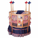 Airplane Round Baby Crib