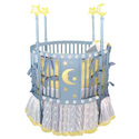 Blue Star Round Crib