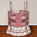 Blush Dreams Round Crib