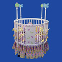 Butterfly Round Baby Crib