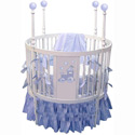 Choo Choo Train Round Baby Crib