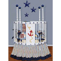 Nautical Round Baby Crib