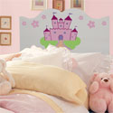 Personalized Handpainted Castle Twin Headboard