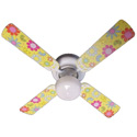Flower Power Butterflies Ceiling Fan
