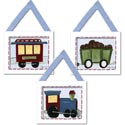 Train Cars Wall Hangings