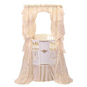 Gold Canopy Round Crib