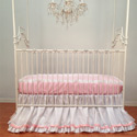 Designer Silk Bumperless Crib Bedding Set