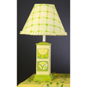 Yellow and Green Mod Flower Square Column Lamp