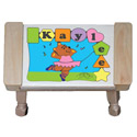 Personalized Ballerina Puzzle Stool